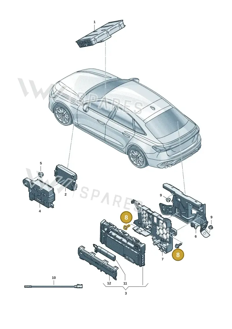N10321003 — Audi A5 Limo 2.0 (2024-) diagram 8wh035550, position 8