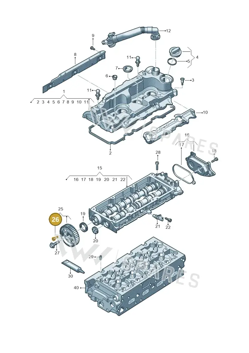 N10335207 — Audi A5 Limo 2.0 (2024-) diagram fys103700, position 26