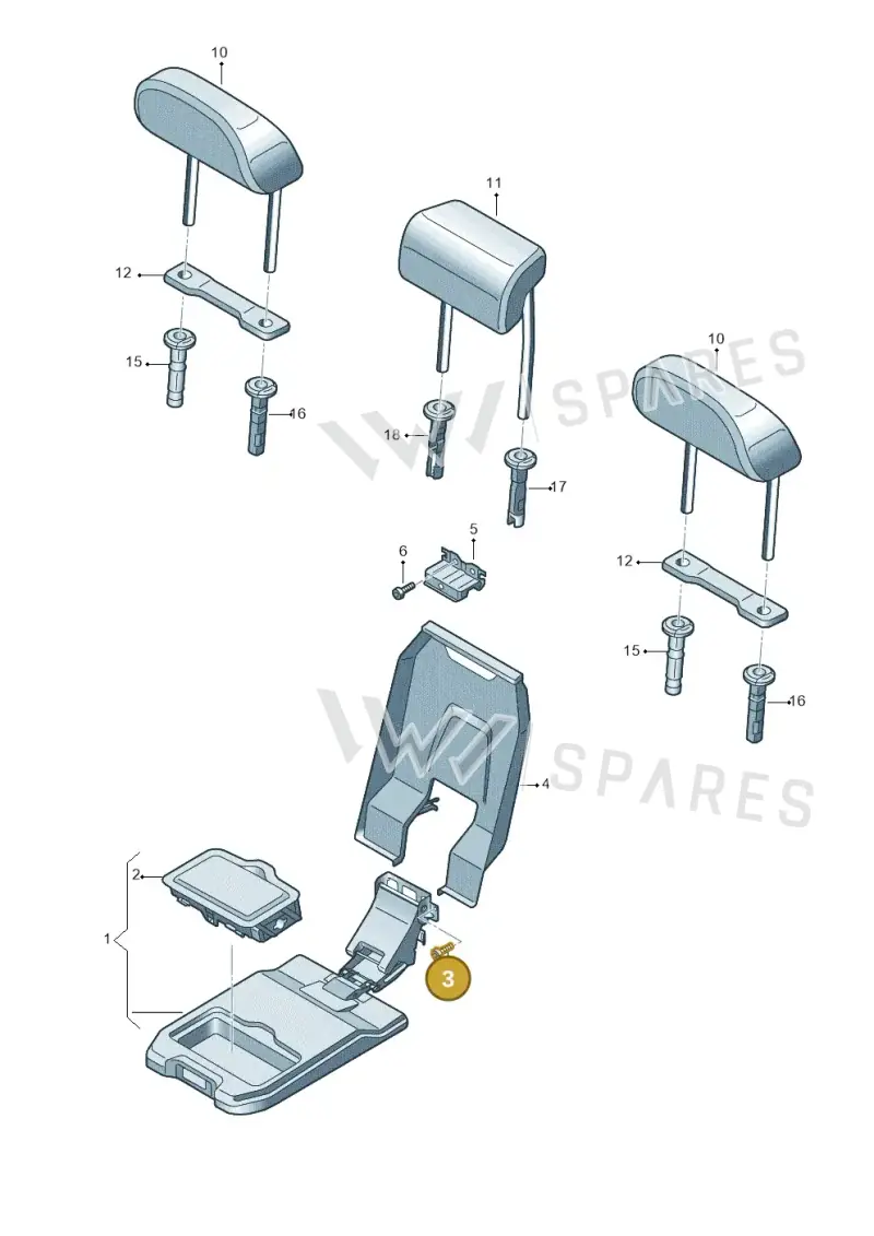 N10335208 — Audi Q7 qu. 3.0 TDI (2015-2019) diagram 859883700, position 3