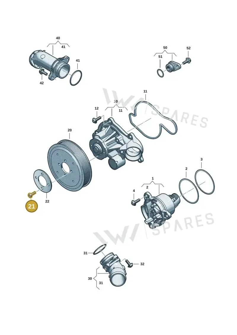 N10335208 — Audi A5 Limo 2.0 (2024-) diagram 06m121000, position 21