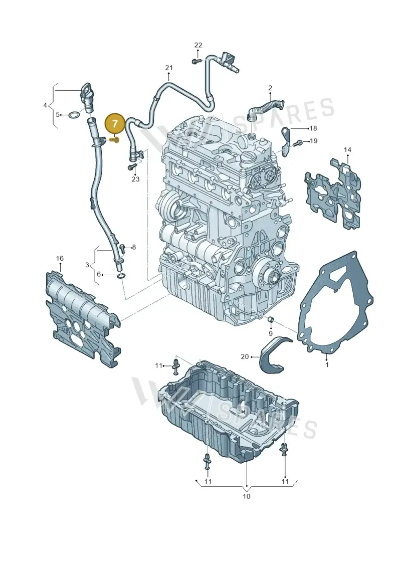 N10338903 — Audi A6 2.0 (2018-) diagram 430100900, position 7