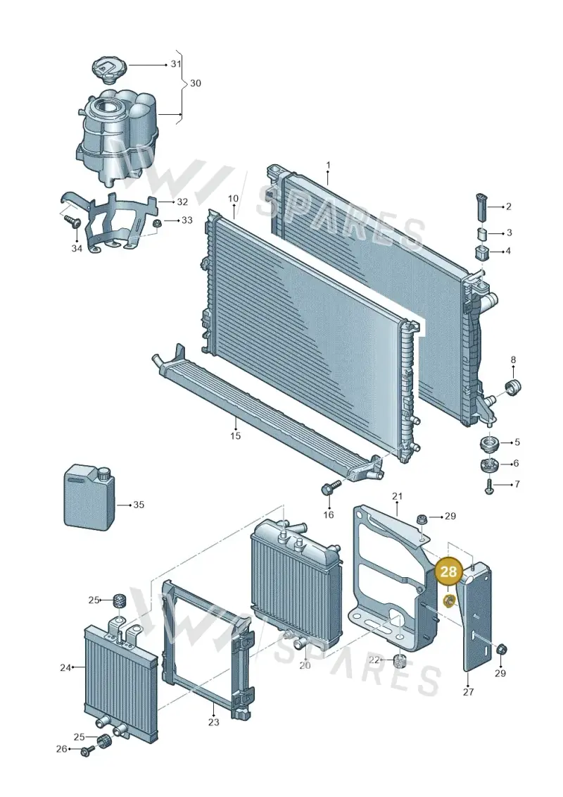 N10340103 — Audi RS4 Avant (2017-) diagram 847121150, position 28