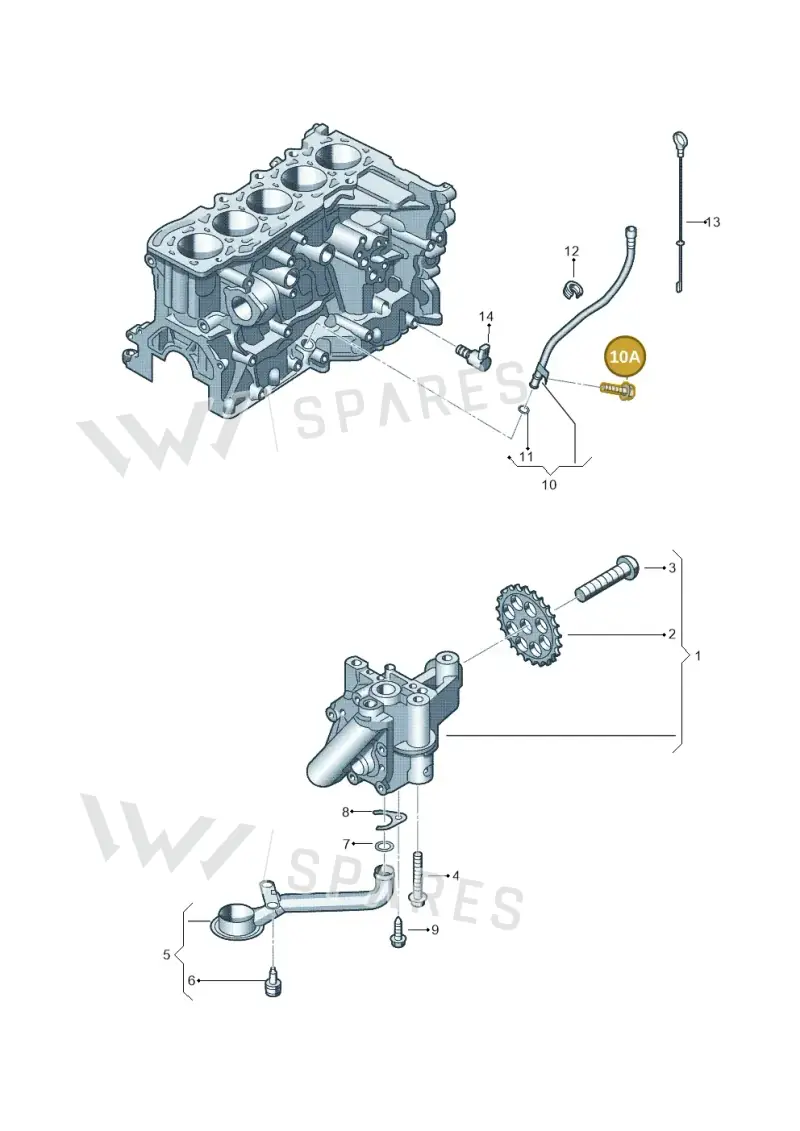 N10341502 — Audi RS3 Sportback (2011-2012) diagram 720115100, position 10A