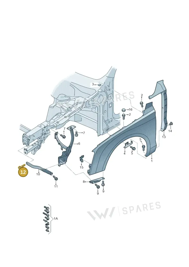 N10344302 — Audi A8L qu. 3.0 TDI (2009-2014) diagram 696821000, position 12