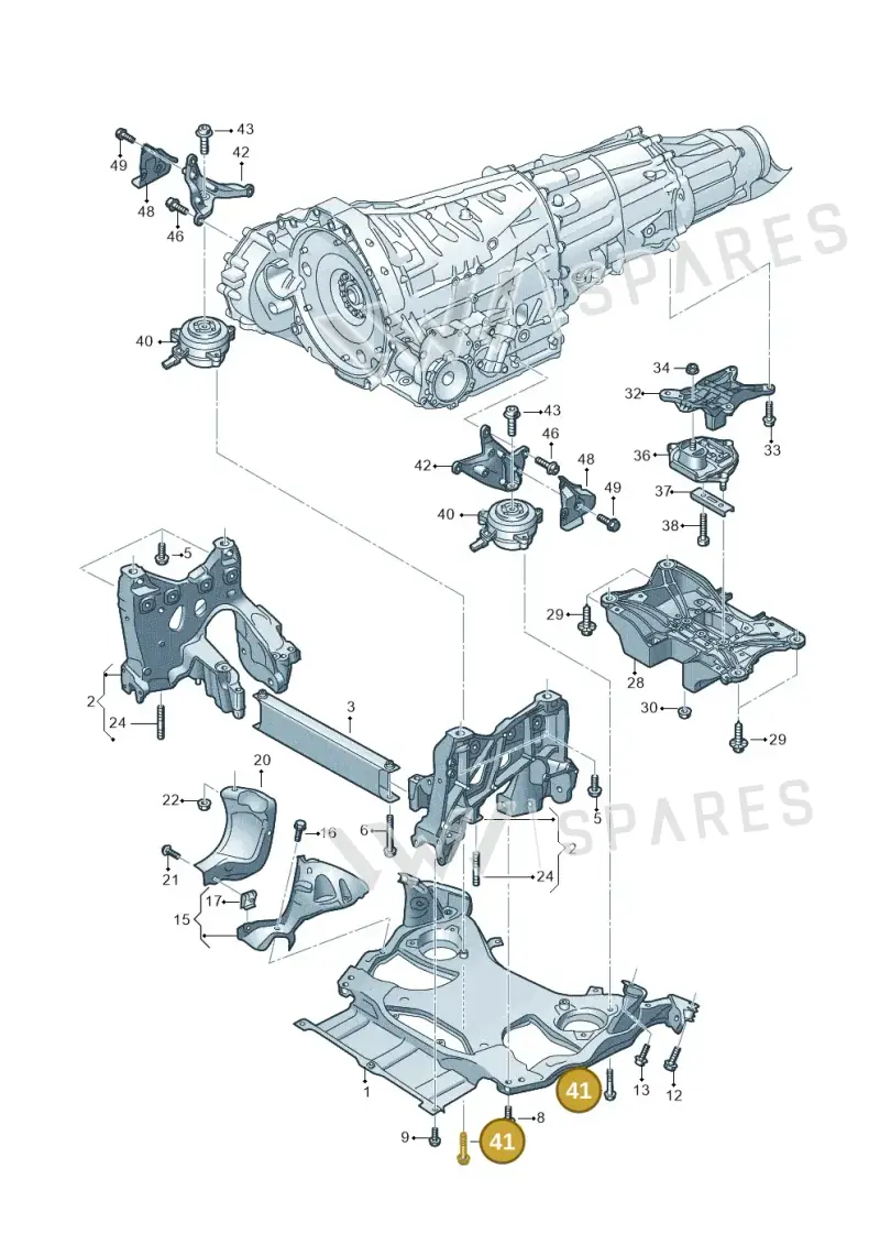N10344302 — Audi A8L (2017-2022) diagram 838399400, position 41