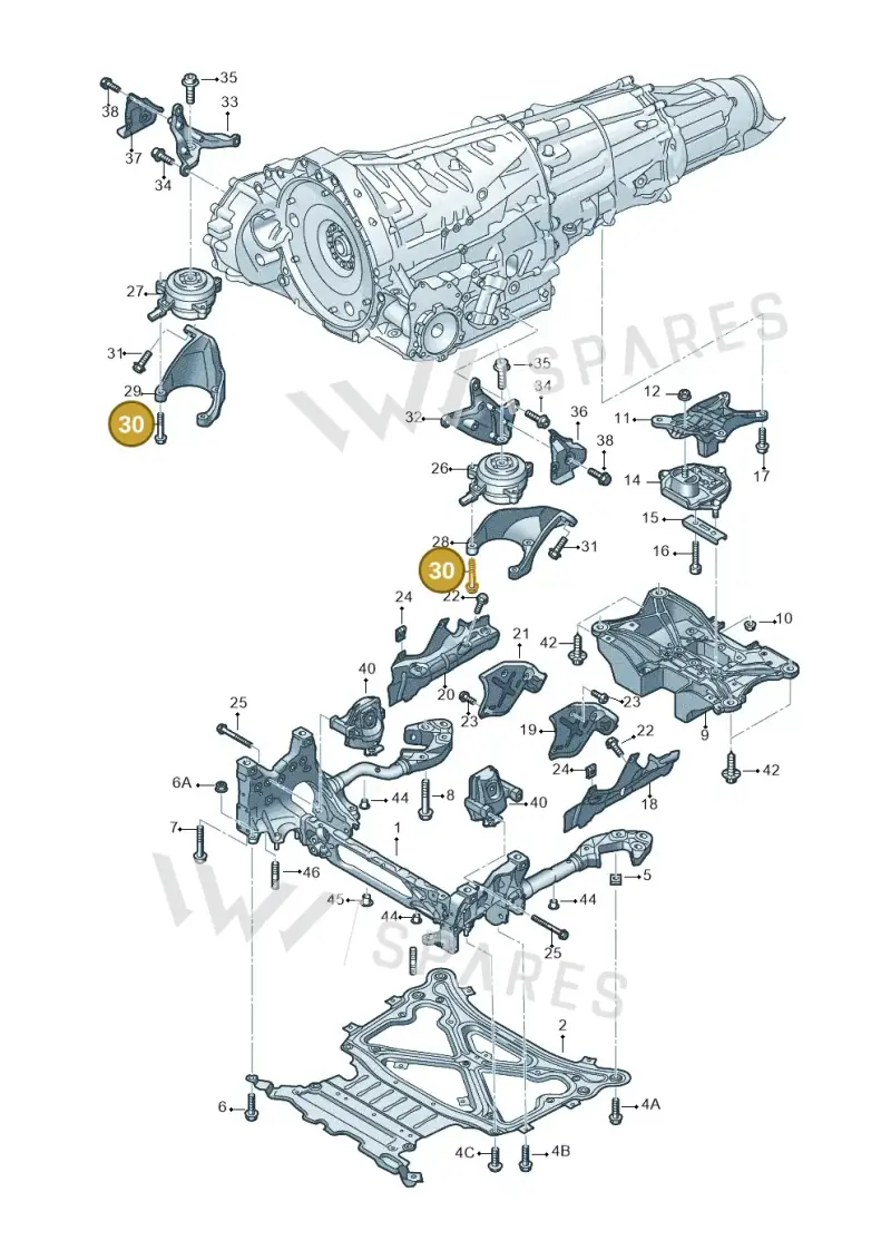 N10344302 — Audi RS Q8 Quattro (2019-) diagram 859399850, position 30