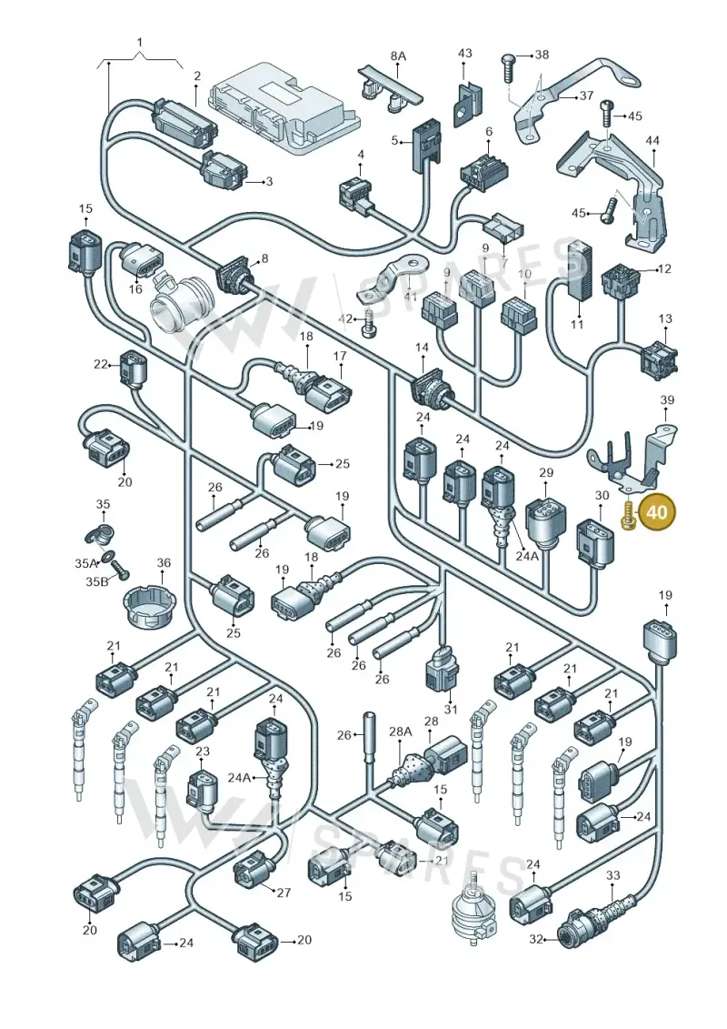 N10346904 — Audi A6 2.7 TDI (2008-2011) diagram 448971400, position 40