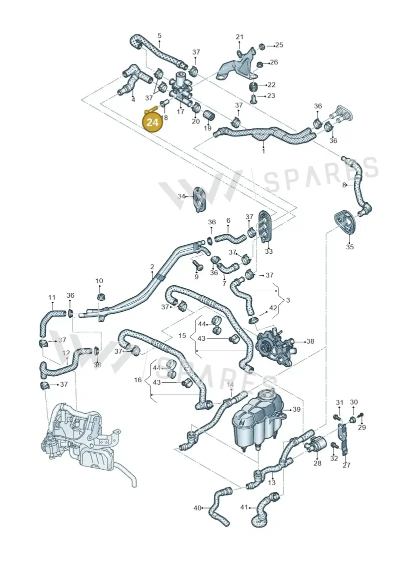 N10347404 — Audi A5 Sportback (2016-2020) diagram 849261650, position 24