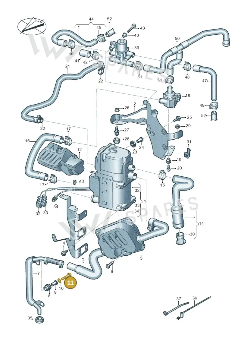 N10347404 — Audi RS6 Avant (2019-) diagram 538261000, position 11
