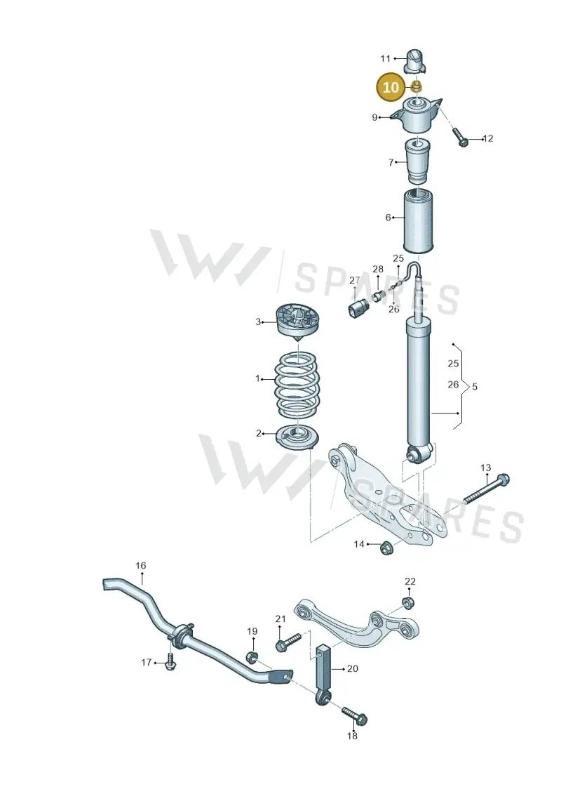 N10402904 — Audi A5 Limo 2.0 (2024-) diagram 849511040, position 10