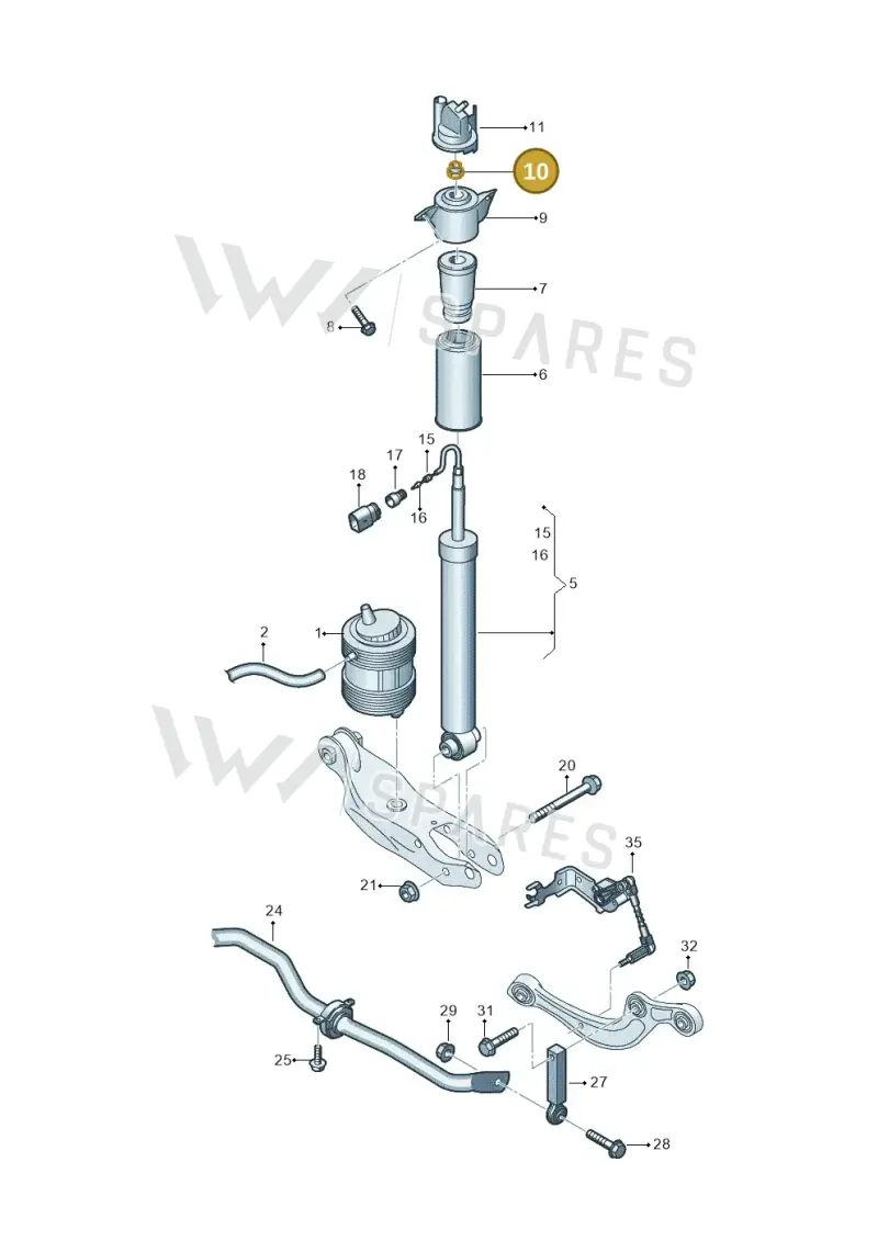 N10402904 — Audi Q6 e-tron (2023-) diagram 896511150, position 10