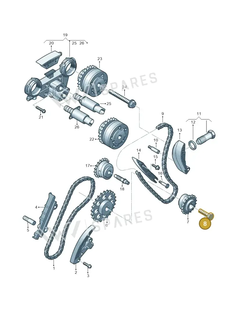 N10404404 — Audi Q7 qu. 3.0 TDI (2009-2015) diagram 460109900, position 8