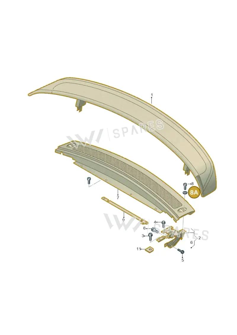 N10404805 — Audi R8 qu. 5.2 (2012-2015) diagram 752827660, position 8A