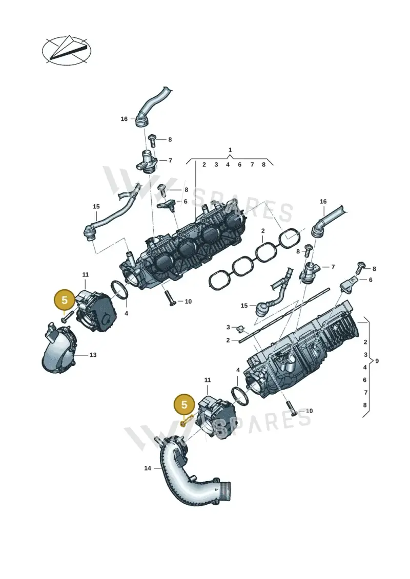 N10405702 — Audi RS6 Avant (2019-) diagram 537133084, position 5