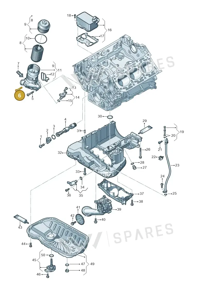 N10405702 — Audi Q8 Quattro 3,0 (2018-) diagram 896115500, position 6
