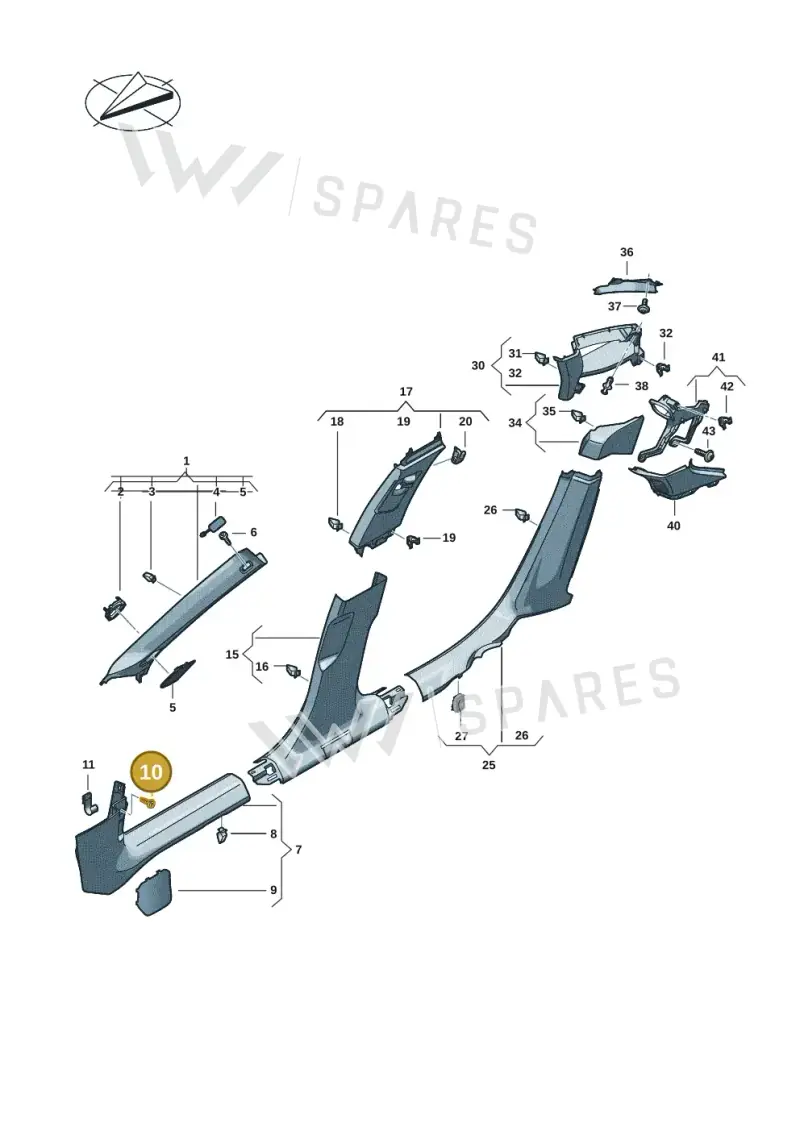 N10412804 — Audi A5 Limo 2.0 (2024-) diagram 8wh867650, position 10