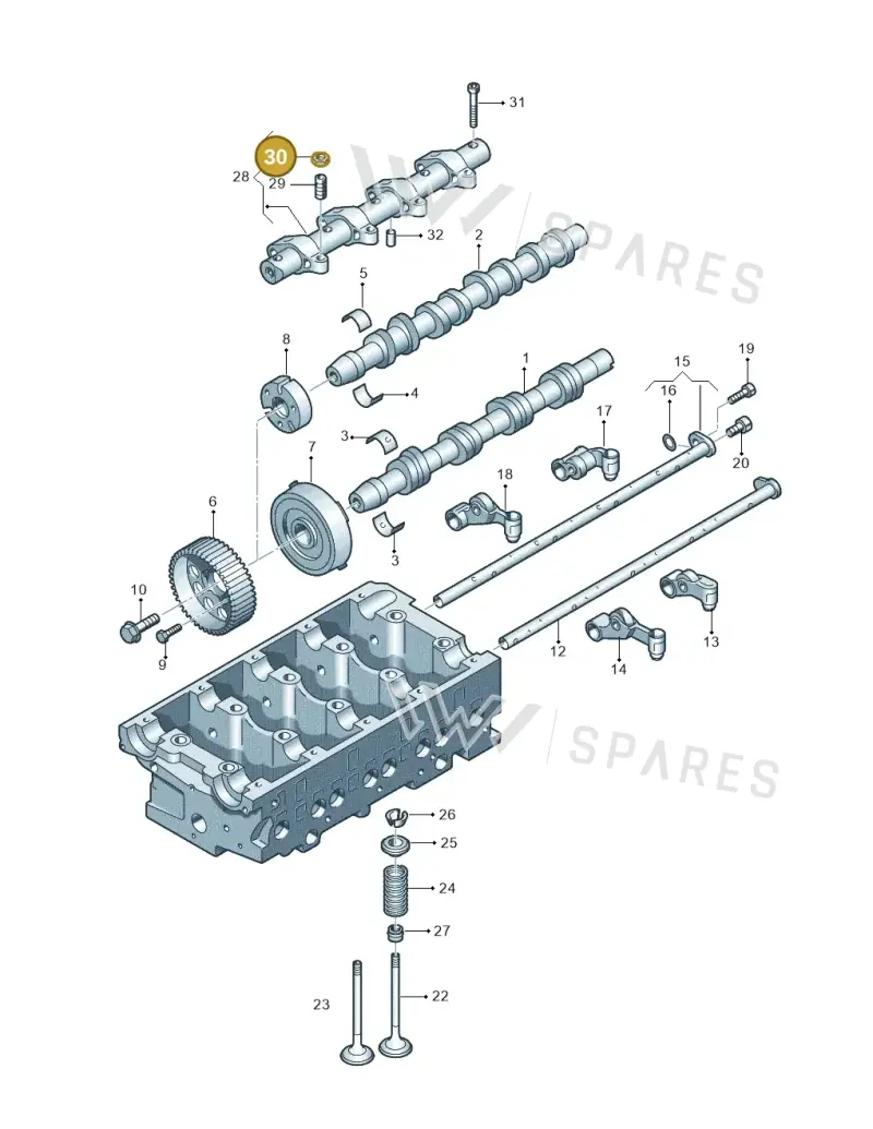 N10412901 — Audi A6/S6/Avant/qu.   05> (2004-) diagram 409109400, position 30