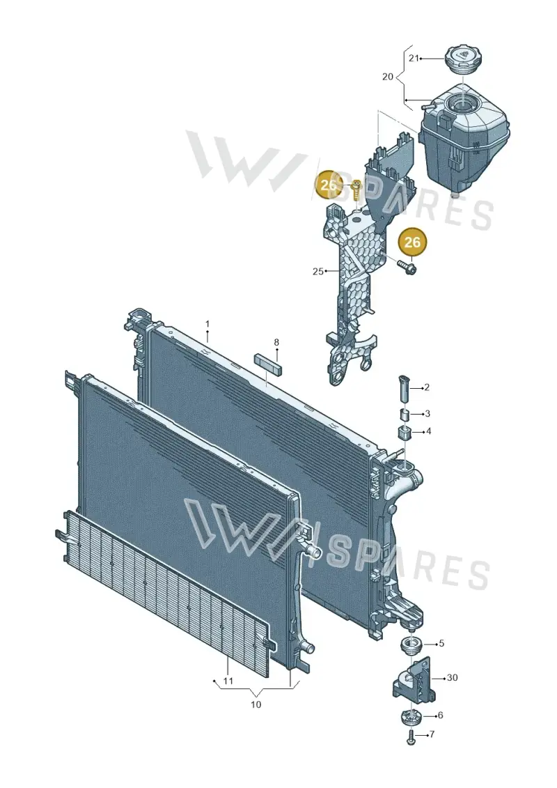 N10414402 — Audi A5 Limo 2.0 (2024-) diagram 8wk121035, position 26