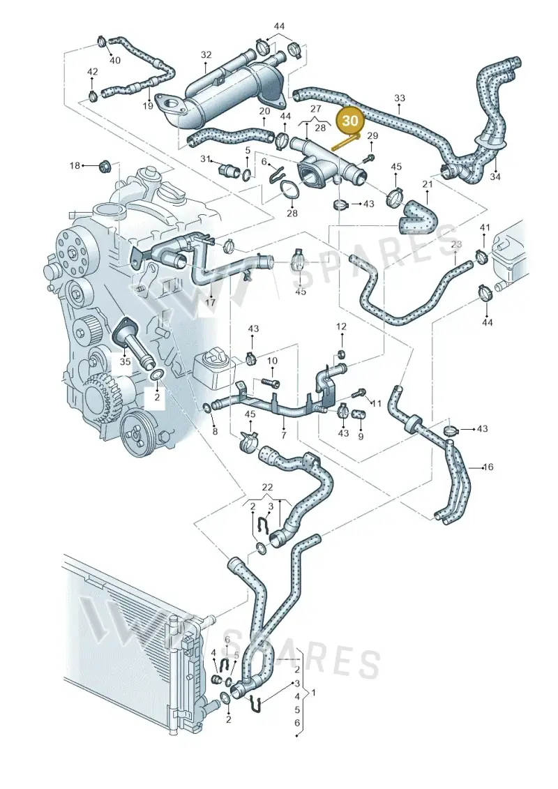 N10414501 — Audi A4/S4 Cabrio./qu. 07> (2006-) diagram 454121200, position 30