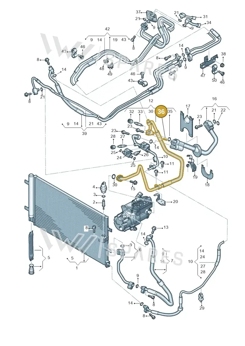 N10420602 — Audi A6 2.0 tdi (2010-2015) diagram 717260450, position 36