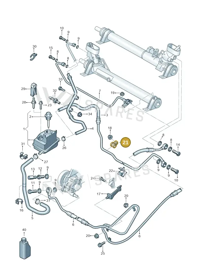 N10423601 — Audi A3/S3/QUATTRO (2000-2003) diagram 209422470, position 21