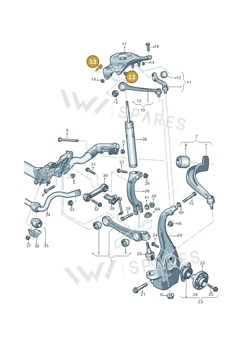 N10425302 — Audi Q5 qu. 2.0 TDI (2012-2017) diagram 620407000, position 13