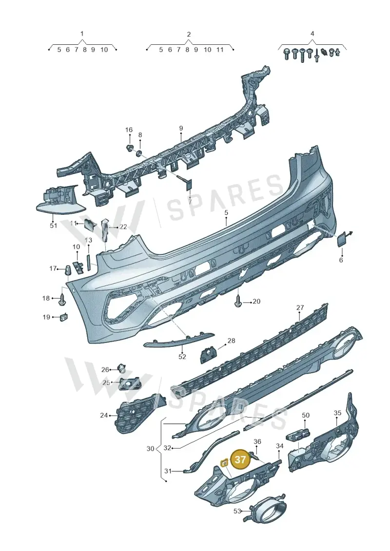 N10433701 — Audi A3 Sportback (2019-2021) diagram 596807900, position 37