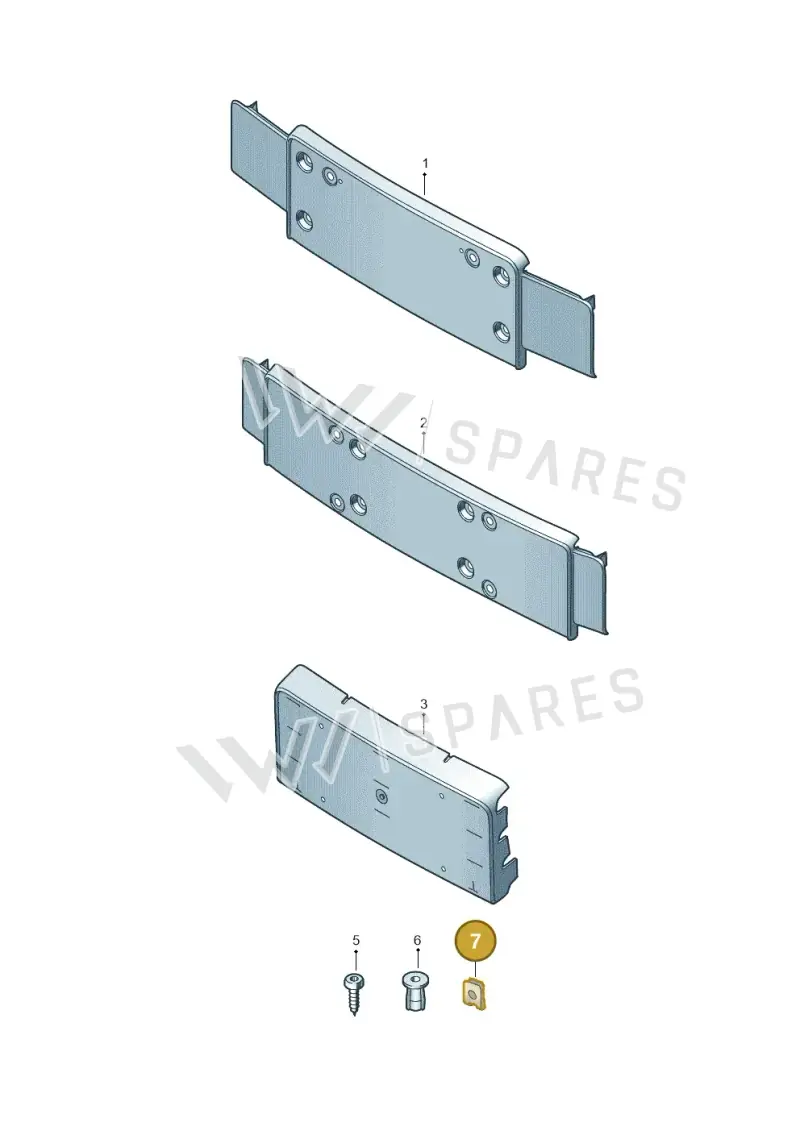N10433701 — Audi TTS Coupe 2.0 (2014-2023) diagram 850807400, position 7