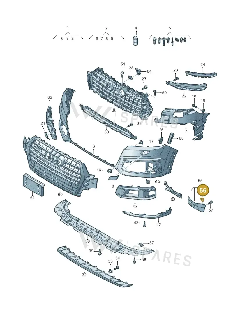 N10433701 — Audi Q7 qu. 3.0 TDI (2015-2019) diagram 859807100, position 56
