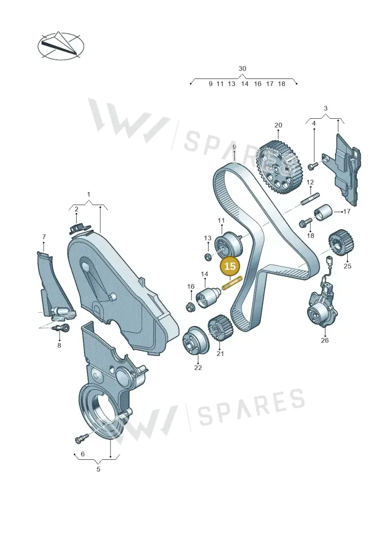 N10444702 — Audi A6 2.0 (2018-) diagram 803109820, position 15