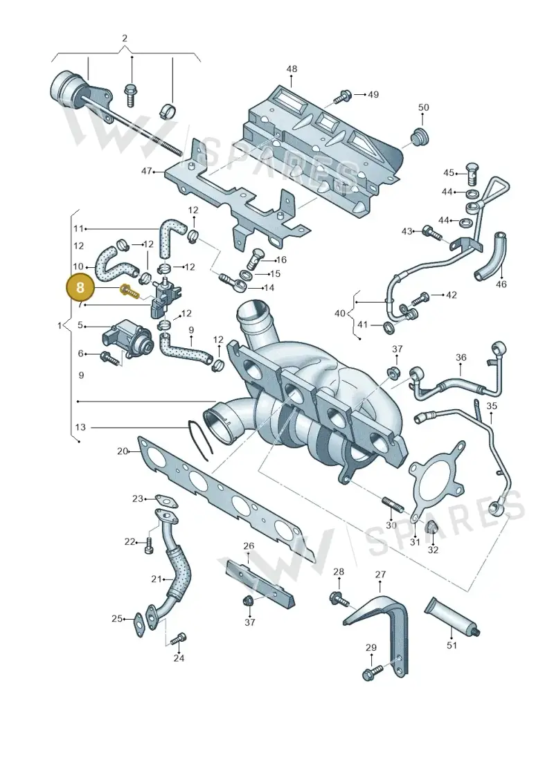 N10459201 — Audi Q3 2.0 TDI (2014-2019) diagram 645145520, position 8