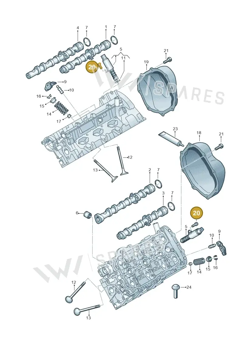 N10459203 — Audi Q5 qu. 2.0 TDI (2008-2012) diagram 648109100, position 20