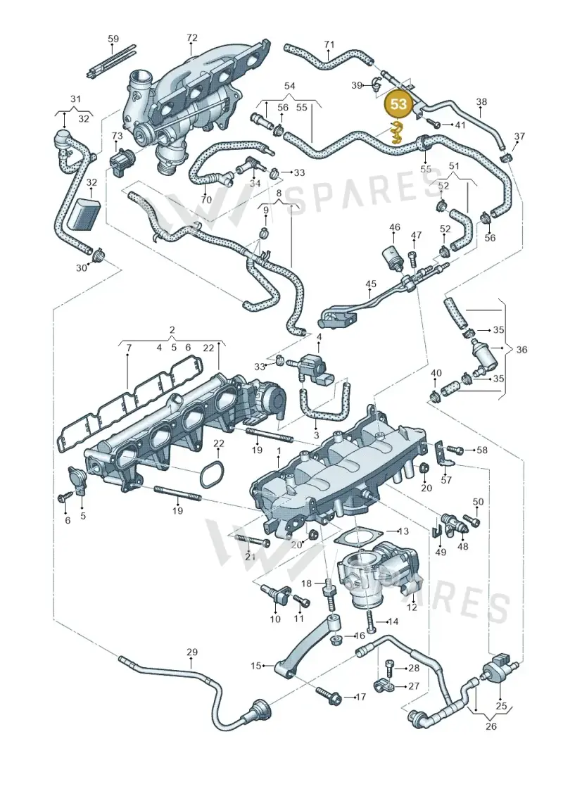 N10459902 — Audi A4                08> (2007-) diagram 636133380, position 53