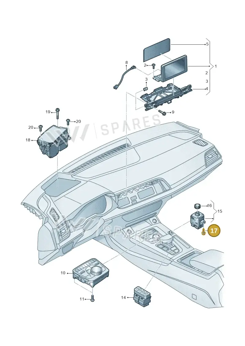 N10464802 — Audi Q5 (2016-2020) diagram 896919000, position 17