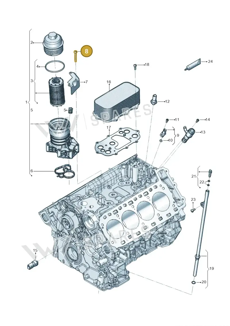 N10470703 — Audi RS6 Avant (2019-) diagram 819115100, position 8