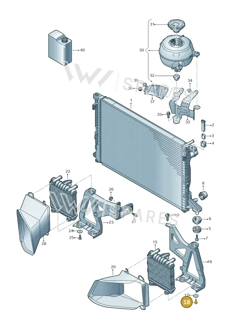 N10471802 — Audi A6 2.0 (2018-) diagram 430121120, position 18
