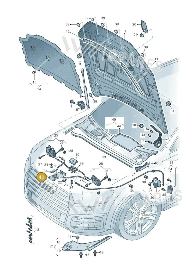 N10473203 — Audi RS Q8 Quattro (2019-) diagram 429823000, position 41