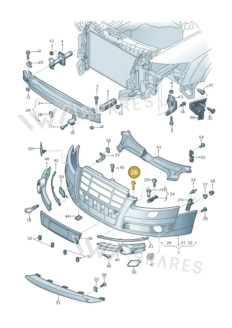 N10483102 — Audi A6 2.7 TDI (2008-2011) diagram 648807000, position 26