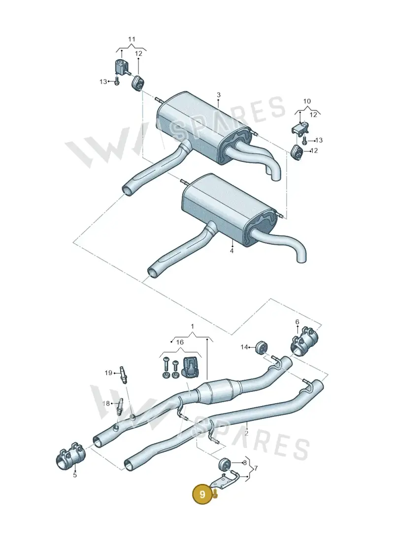 N10503102 — Audi Q5 (2016-2020) diagram 896253940, position 9
