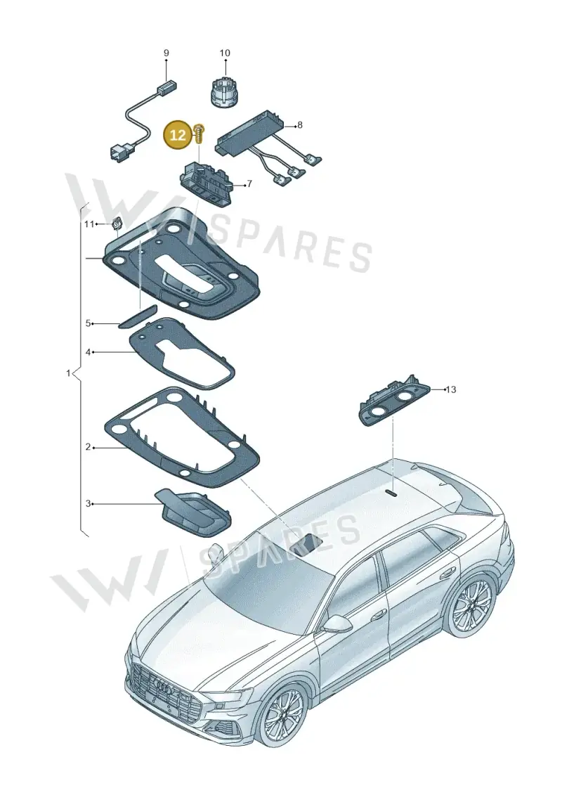 N10515002 — Audi RS Q8 Quattro (2019-) diagram 429947000, position 12