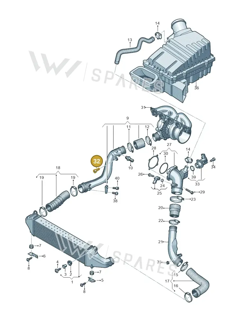 N10517304 — Audi A3 Sportback (2019-2021) diagram 596145610, position 32
