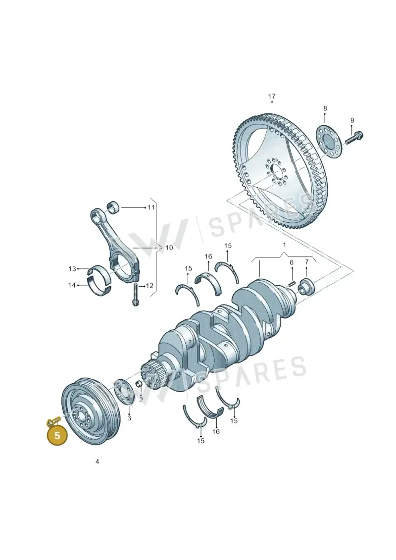 N10518403 — Audi A8/S8/qu. lang    08> (2007-) diagram 291105210, position 5