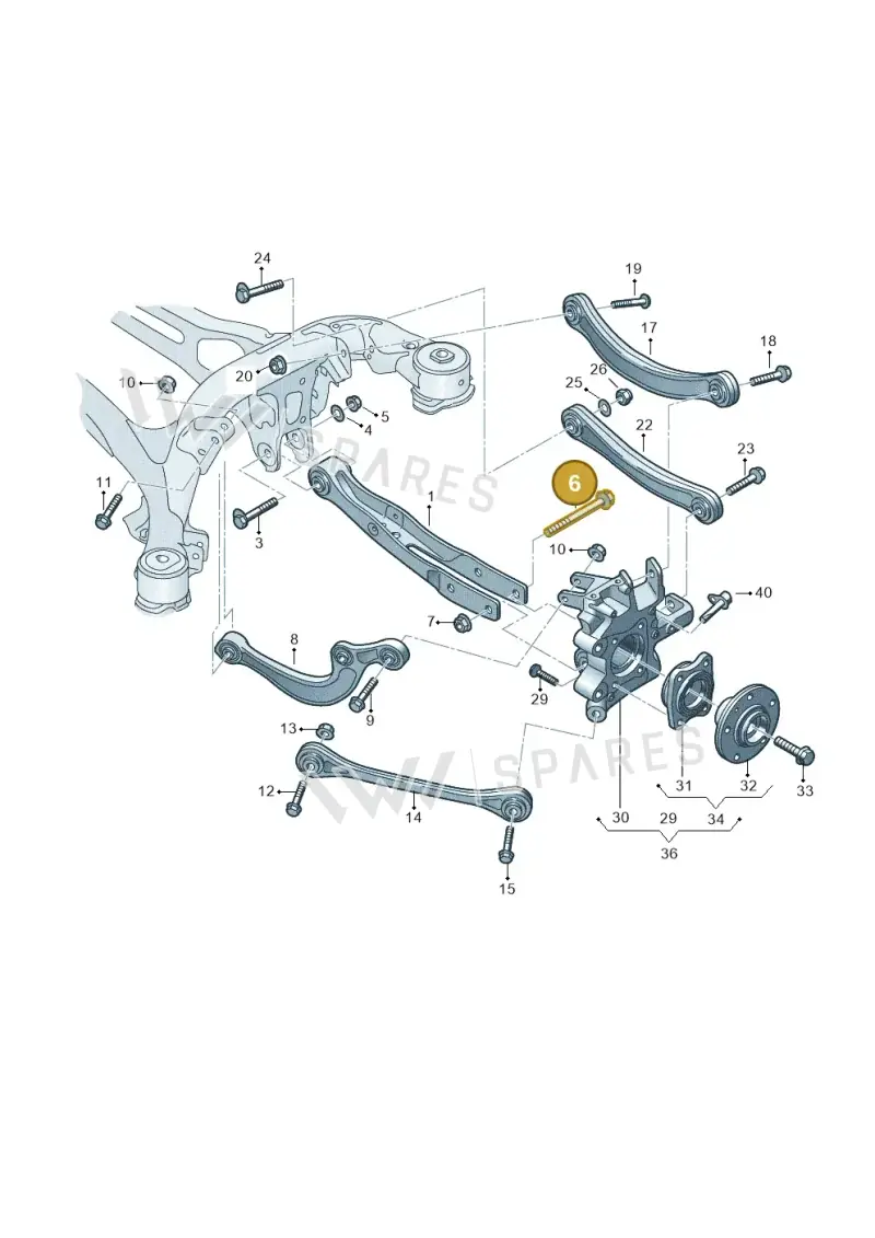 N10523102 — Audi A8L (2017-2022) diagram 838505250, position 6