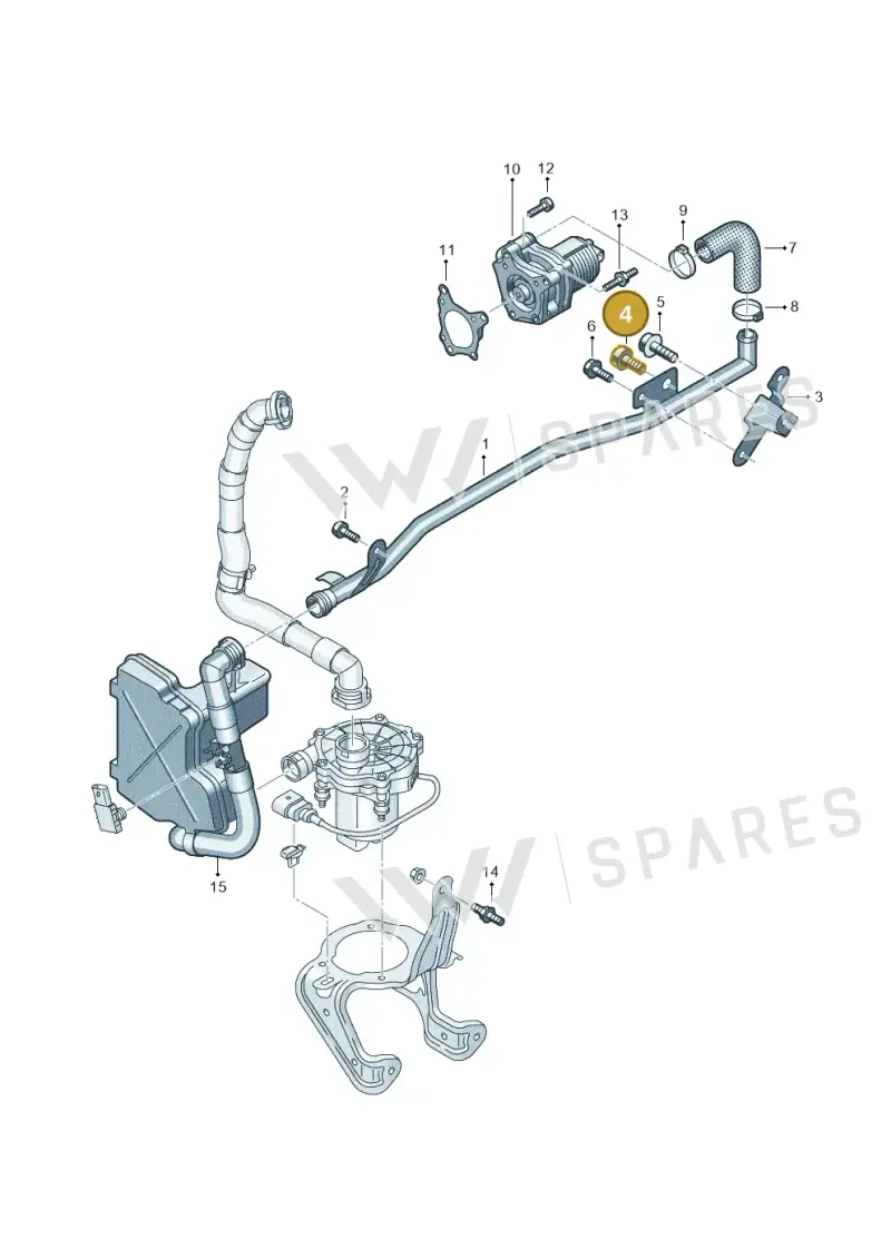 N10524202 — Audi A6 2.0 (2018-) diagram 430131110, position 4