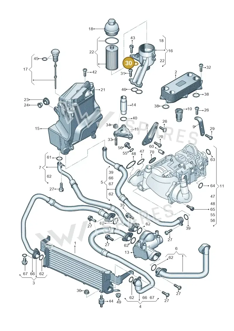 N10538201 — Audi RS6 Avant qu.5.0 (2007-2010) diagram 641115000, position 30