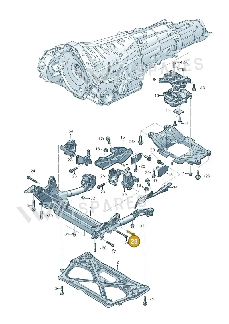 N10541002 — Audi A7 Sportback (2014-2018) diagram 711399770, position 28