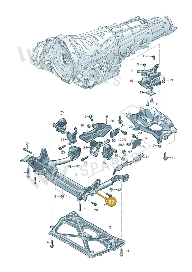 N10541002 — Audi RS6 Avant (2013-2018) diagram 758399800, position 27