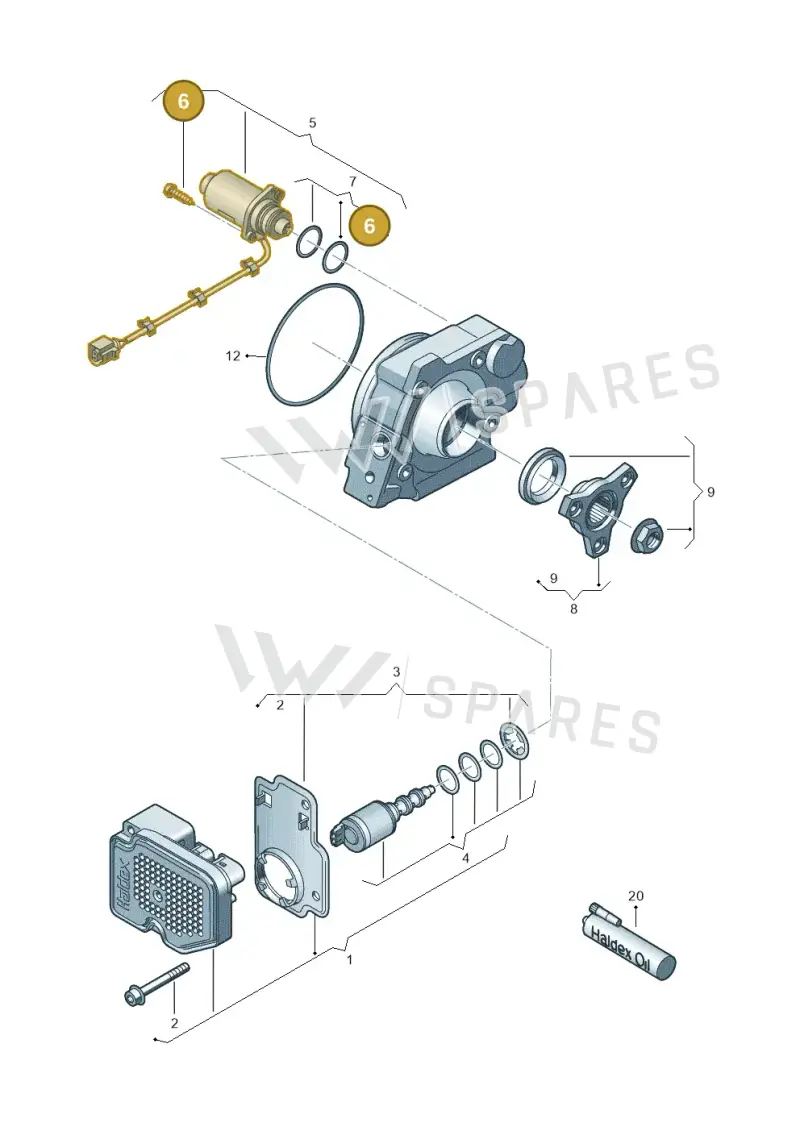 N10544302 — Audi RSQ3 qu. 2.5 (2013-2018) diagram 634525150, position 6