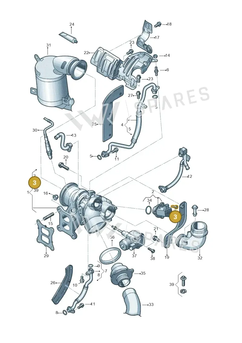N10546404 — Audi A1 sportback 1.0 (2018-) diagram 890145640, position 3