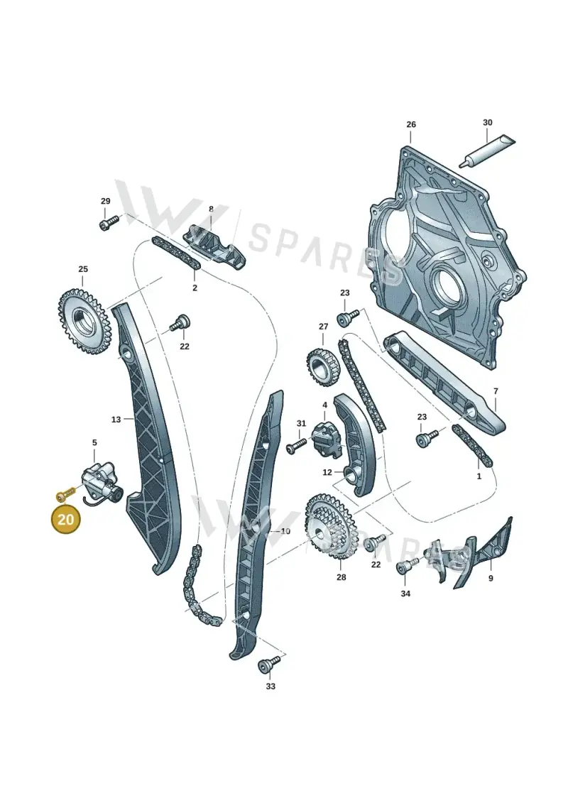 N10554002 — Audi A5 Limo 2.0 (2024-) diagram 849109032, position 20